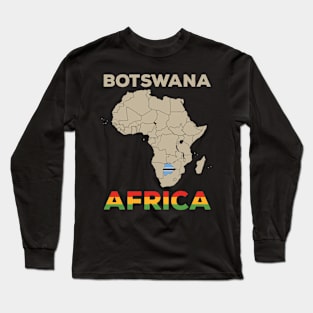 Botswana-Africa Long Sleeve T-Shirt